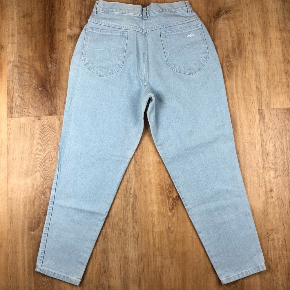 CHIC Light Blue Denim 80s Vintage Jeans - Picture 5 of 10